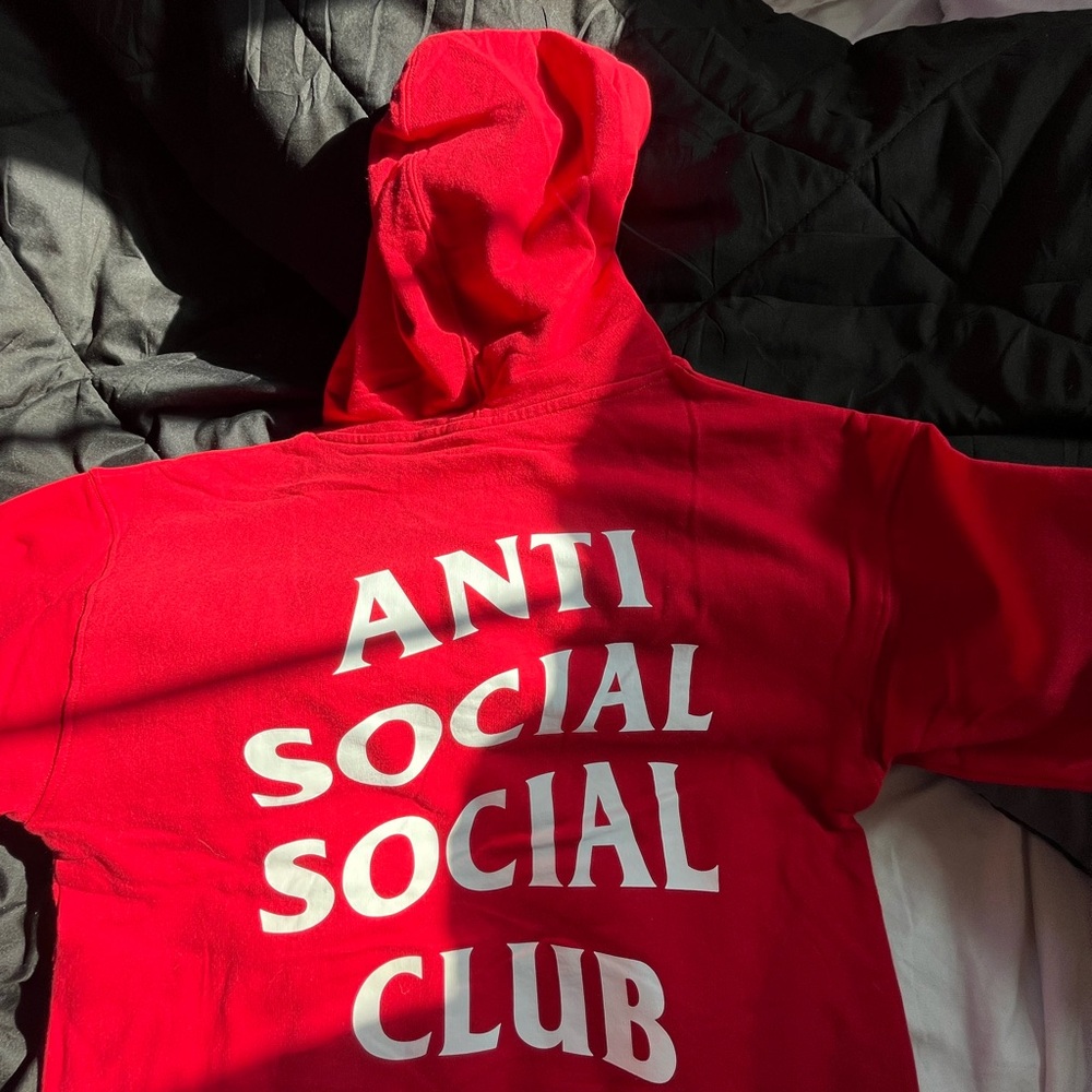 Anti Social Social Club Red Hoodie